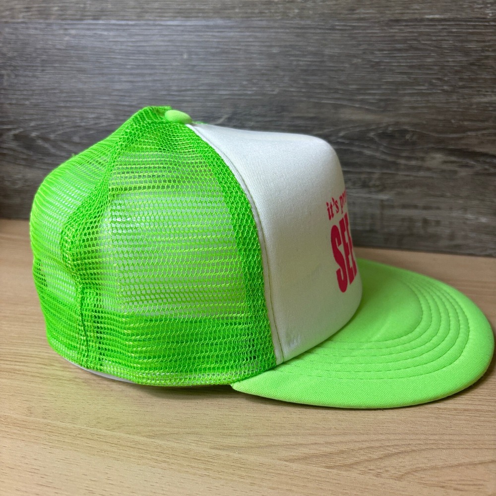 See Sheck Hat Cap Snap Back Womens Green Trucker Adjustable - Picture 6 of 9